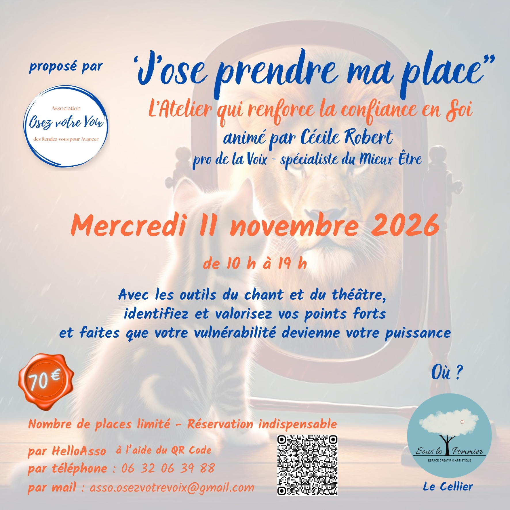 Atelier J'ose prendre ma place